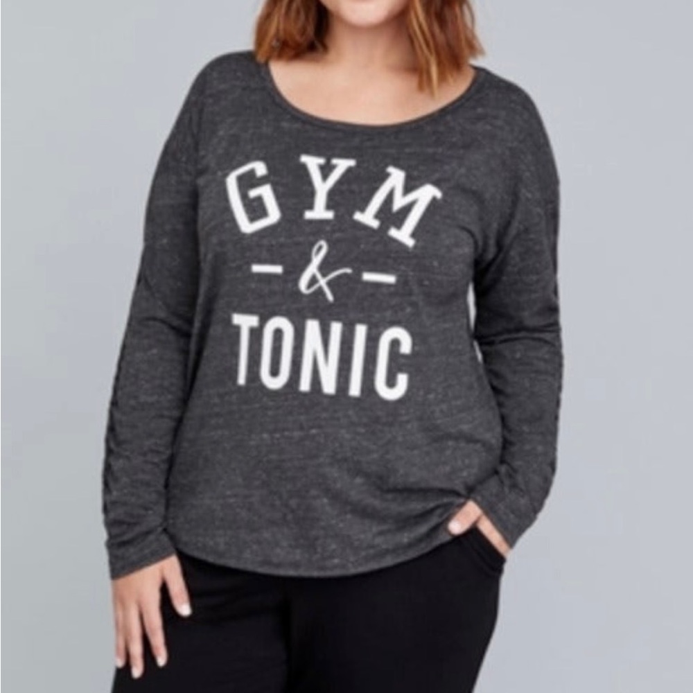 GYM & TONIC Braided Long Sleeve Active Top